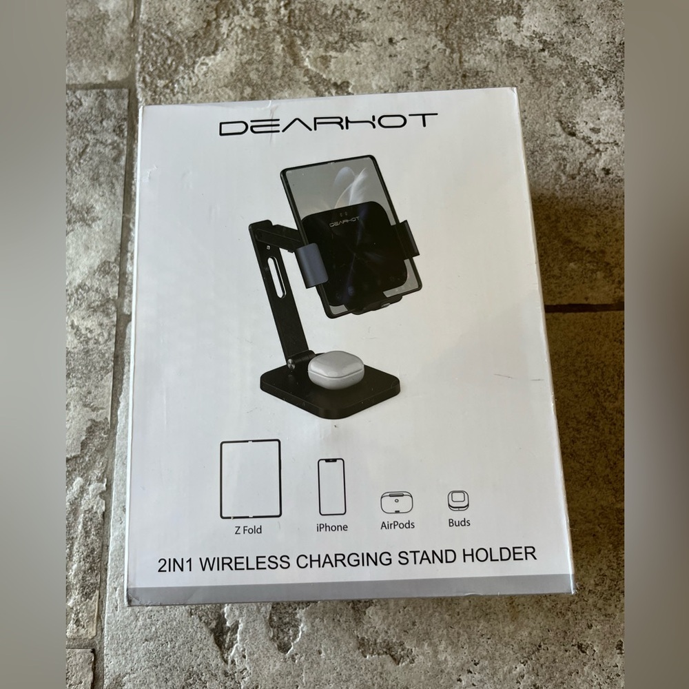 Dearhot 2in1 15W Triple Coil Qi Wireless Charger